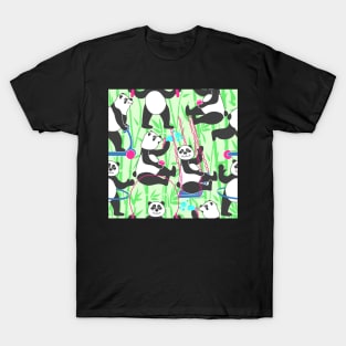 Playful Panda Bears T-Shirt